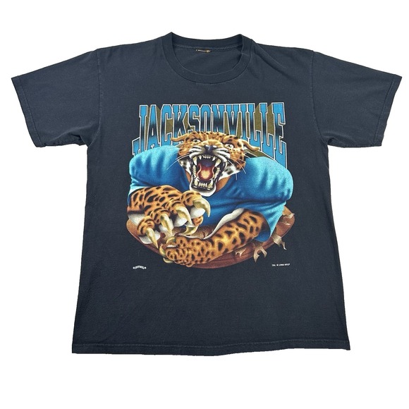 nutmeg mills Other - Vintage Nutmeg Jaguars Shirt Mens XL NFL Football 90s Double Sided Graphic Rare